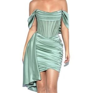 Fashion nova mint green dress